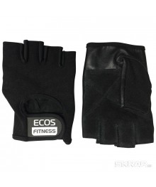 Перчатки для фитнеса ECOS 7001-MIX, цвет: черный, размер: М, L, XL (микс размеров в подупаковке: 6ты оптом со склада в Новосибирске. Большой каталог батутов оптом по низкой цене, высокого качества.