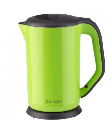 Чайник Galaxy GL 0318 зеленый (2 кВт, 1,7л, двойная стенка нерж и пластик) 6/упибирске. Чайник двухслойный оптом - Василиса,  Delta, Казбек, Galaxy, Supra, Irit, Магнит. Доставка