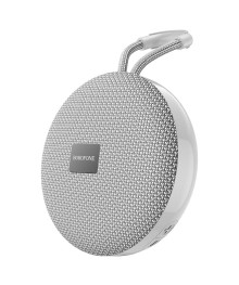 Колонка портативная с BLUETOOTH  BOROFONE BR27, 500mAh, 97х97х47 мм, серый (60)