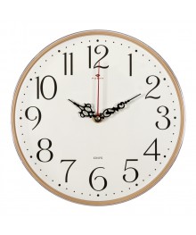 Часы настенные СН 2524 - 001 бежев Классика круглые (25x25) (10)астенные часы оптом с доставкой по Дальнему Востоку. Настенные часы оптом со склада в Новосибирске.