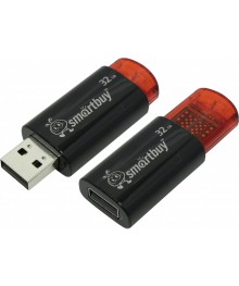 USB2.0 FlashDrives32 Gb Smart Buy  Click Black (SB32GBCl-K)овокузнецк, Горно-Алтайск. Большой каталог флэш карт оптом по низкой цене со склада в Новосибирске.