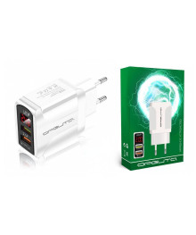 Блок пит USB сетевой Орбита OT-APU59 Белый (2*USB, QC3.0, 2400mA)