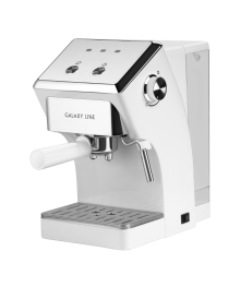 Кофеварка Galaxy LINE GL 0756, белый, 20 бар, 1500 Вт, 1,5 л, регулятор интенсивности подачи пара