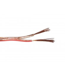 кабель акустический 2*0,75мм прозрачный  Нетко 100м (42*0.15мм, CCA, пластиковая катушка)