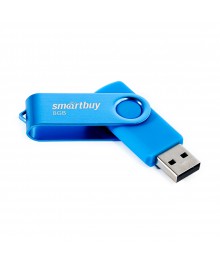 USB2.0 FlashDrives32 Gb Smart Buy  Twist Blue (SB032GB2TWB)овокузнецк, Горно-Алтайск. Большой каталог флэш карт оптом по низкой цене со склада в Новосибирске.