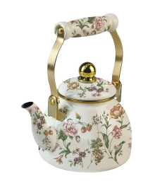 Чайник ZEIDAN эмалированный 1,3 л  Z-4505 Bouquet, подходит для индукции (Турция)