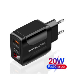 Блок пит USB сетевой  Орбита OT-APU54 черный с TYPE-C и USB (PD+QC3.0, 4000mA)