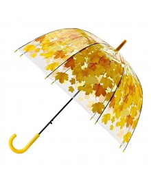 Зонт "Желтые Листья" (полуавтомат) D80cм FX24-14Дождевики оптом по низкой цене. Большой каталог дождевиков оптом со склада в Новосибирске.