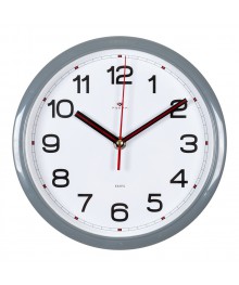 Часы настенные СН 2222 - 336 серые круглые (22см) (10)астенные часы оптом с доставкой по Дальнему Востоку. Настенные часы оптом со склада в Новосибирске.