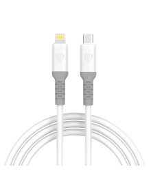 Кабель Type-C - 8pin (iOS Lighting) BY Powerful,1м, 2.4А, Быстрая зарядка PD, 22W, белый