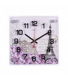 Часы настенные СН 2525 - 1240 Из Парижа с любовью квадратные (25х25) (5)астенные часы оптом с доставкой по Дальнему Востоку. Настенные часы оптом со склада в Новосибирске.