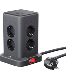 сет/фильтр DEFENDER ILS 453 3 м (8 розеток)2 USB-A, 2USB-C