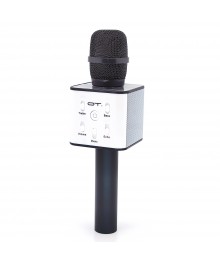 Микрофон OT-ERM04 чёрный (Q7) для караоке беспроводной (Bluetooth, динамики, USB/microSD)ада. Большой каталог микрофонов для караоке RITMIX, Defender оптом с доставкой по Дальнему Востоку.