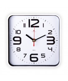 Часы настенные СН 1918 - 002 квадрат 19х19см, корпус белый "Классика" (10)астенные часы оптом с доставкой по Дальнему Востоку. Настенные часы оптом со склада в Новосибирске.