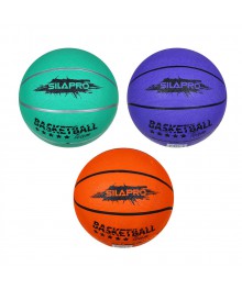 Мяч баскетбольный SILAPRO цветной 7 р-р, 24см, резина, 550г (+-10%)м со склада в Новосибирске. Ролики оптом со склада в НСК. Большой каталог роликов оптом по низкой ц