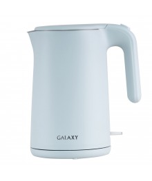 Чайник Galaxy LINE GL 0327 небесный (1,8 кВт, 1,5л, двойн стенка, скр нагр элемент (12/уп)ибирске. Чайник двухслойный оптом - Василиса,  Delta, Казбек, Galaxy, Supra, Irit, Магнит. Доставка