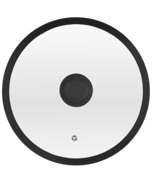 Mallony Крышка 28см стеклянная с силиконовым ободком CAPPELLO