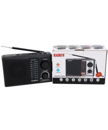  радиоприемник HAIRUN HR-36BT  Bluetooth+USB+SD+фонарик+аккумулятор 18650