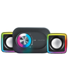 Колонки  Активные Qumo MIRAGE AS015, 15 Вт, 2.1, ВТ, объемн звуч, упр RGB подсветка, USB+Jack 3,5мм