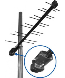 Антенна нар. ДМВ Дельта H 111A-02F-12V активная б/к c  F разьемом, бп 12 V  /15