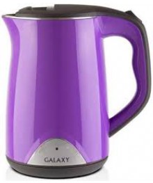 Чайник Galaxy GL 0301 фиолетовый (2 кВт, 1,5л, двойная стенка нерж и пластик) 6/упибирске. Чайник двухслойный оптом - Василиса,  Delta, Казбек, Galaxy, Supra, Irit, Магнит. Доставка