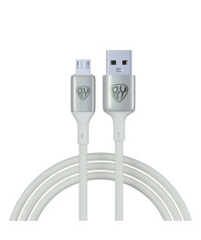 Кабель USB - micro USB BY Space Cable Pro, 1м, Быстрая зарядка QC3.0, штекер металл, белый