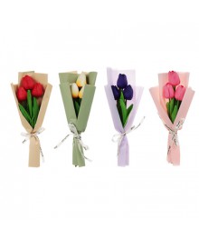 Букет тюльпанов, материал PU, 36х13 см 4 цвета