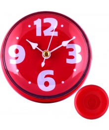 Часы настенные MAX-9787-1 "Фантазия-2" (8,5*8,5*4,5см, красные на присоске, круглые)астенные часы оптом с доставкой по Дальнему Востоку. Настенные часы оптом со склада в Новосибирске.