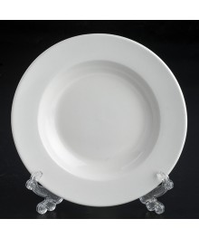 Тарелка белая фарфор суповая 8" 20см D29 (54178)