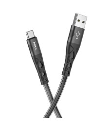 Кабель USB - TYPE C  HOCO U105 Treasure 1.2 метра, 3A, ПВХ, черный