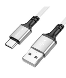 Кабель USB - TYPE C  BOROFONE BX83 белый,  3A, 1м ПВХ