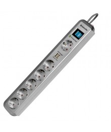 сет/фильтр DEFENDER DFS 501 USB Charger 6 роз., 2.0 м, 2 USB порт