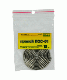 Припой  ПОС-61 15гр 2мм Connector
