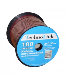 кабель акустический  Technolink 2*0.35мм2 красн/чёрн (20*0.15мм) CCA, 100м, пластиковая катушкастический оптом с доставкой по Дальнему Востоку. Большой выбор акустических кабелей по низкой цене.
