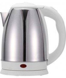 Чайник MAXTRONIC MAX-310 нерж + белый (1,8кВт, 1,8л, мет корпус) ПОВРЕЖДЕНА УПАКОВКА