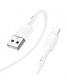 Кабель USB - 8pin HOCO X83 Victory Белый (2,4А, для iPhone5/6/7) 1м