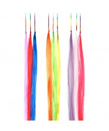 Цветные пряди волос на невидимках, длина 25-28см, ПВХ, 3 дизайнаЗаколки оптом с доставкой по Росии. Резинки для волос оптом - купить заколки оптом