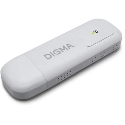 3G/4G модем Digma Dongle DW1960 USB Wi-Fi Firewall + Router внешний белый
