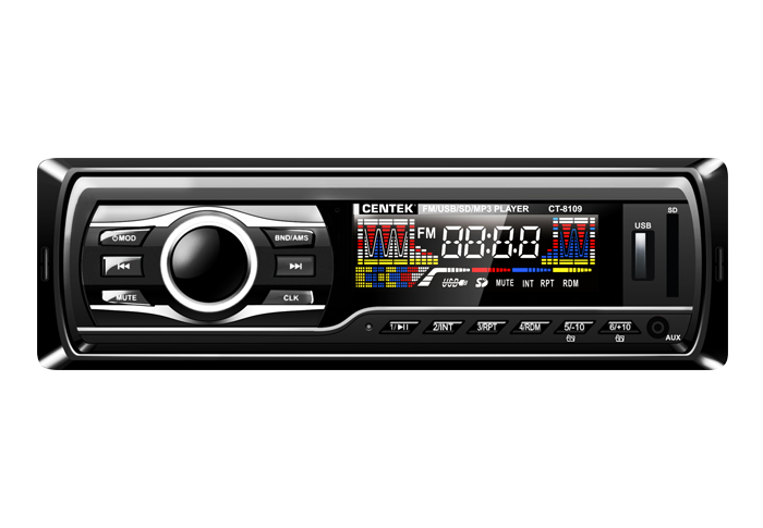 Авто магнитола  Centek СТ-8109 (4х50 Вт, SD/MMC/USB, MP3, цветной LED, память 18 станций)