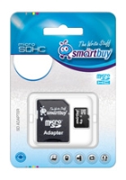 Пам.MicroSDHC,16Gb Smart Buy (Class 10) UHS-I + переходник SD (00304)