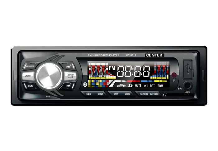 Авто магнитола  Centek СТ-8111 (4х50 Вт, BLUETOOTH, SD/MMC/USB, MP3, цветной LED)