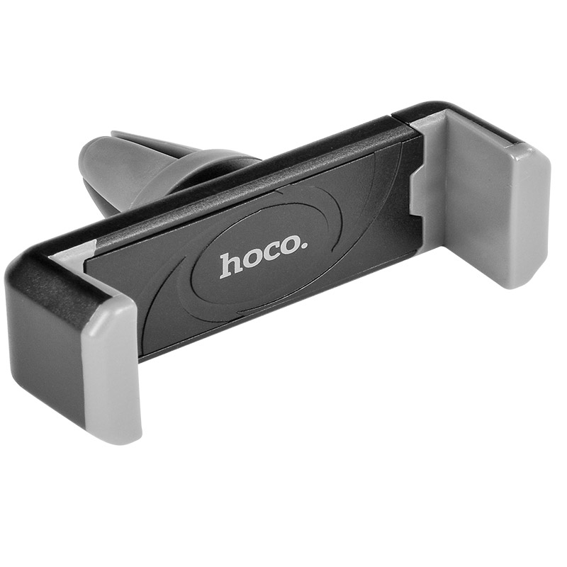 Держатель для смартфонов HOCO CPH01 White&Grey (раздвижной, 3,5"-6,0", в решётку воздуховода)