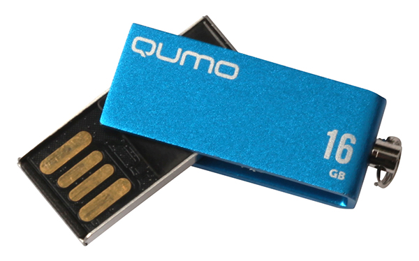 USB2.0 FlashDrives16Gb QUMO Fold Blue, синий (QM16GUD-FLD-Blue)