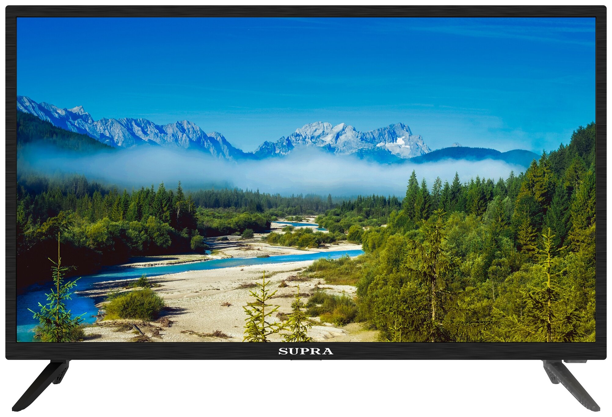 LCD телевизор  SUPRA STV-LC32ST0045W чёрн SMART Andr  (32", Wi-Fi, Ci, HDReady, DVB-T2, USB, 2*6Вт)