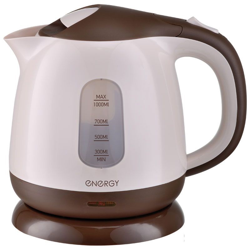 Чайник ENERGY E-275 (1л, диск) беж-коричневый