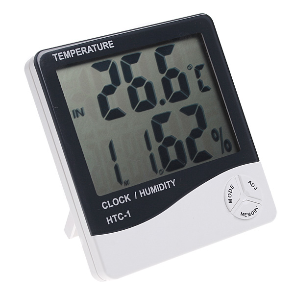 Термометр-гигрометр Орбита OT-HOM11 (HTC-1) (часы,будильник)
