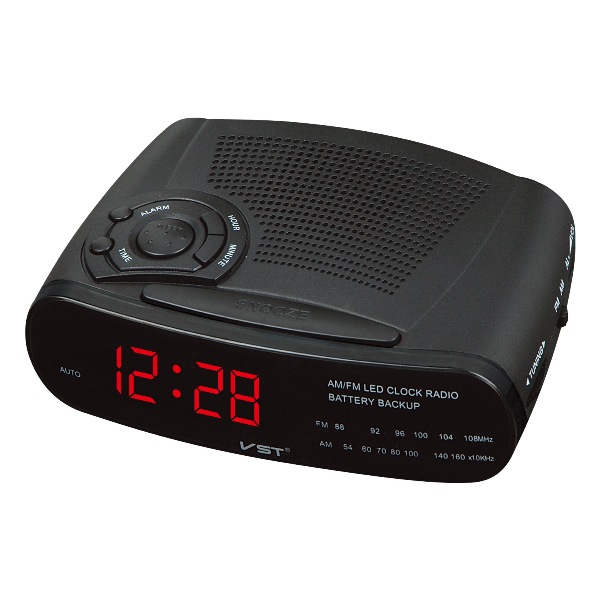 Радиочасы  VST-906/1 (красные цифры, AM/FM, будильник, 220В)