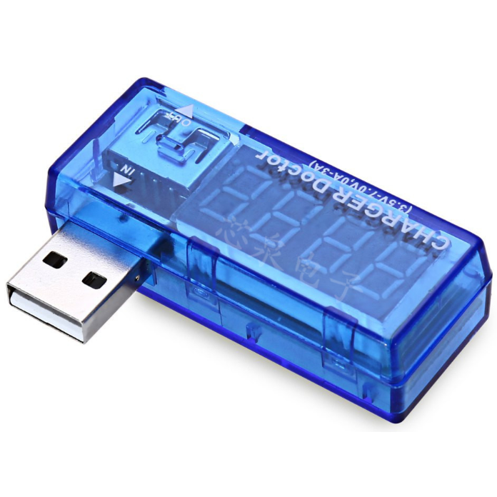 USB тестер KEWEISI KWS-02 (LCD, 3.5-7В, 3А, проверяет напряжение)