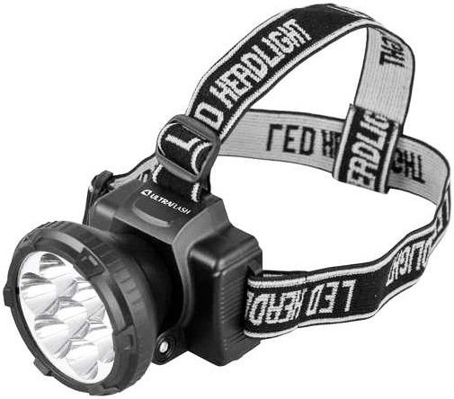 Фонарь  Ultra Flash  LED 5365 (налобн аккум 220В,черный, 5  LED,2реж,пласт,бокс)