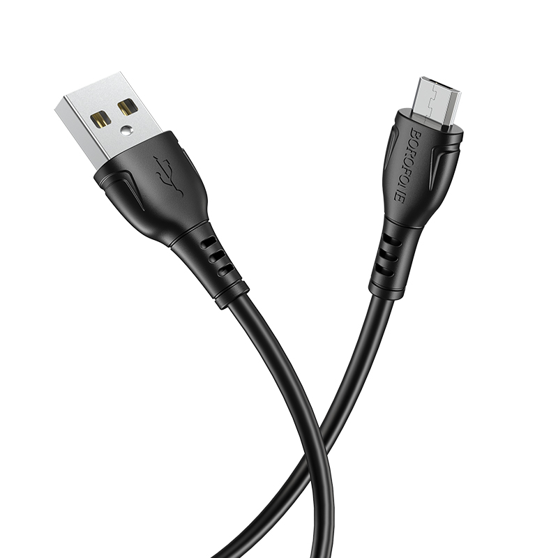 Кабель USB - micro USB BOROFONE BX51 Чёрный 2.4A, 1м
